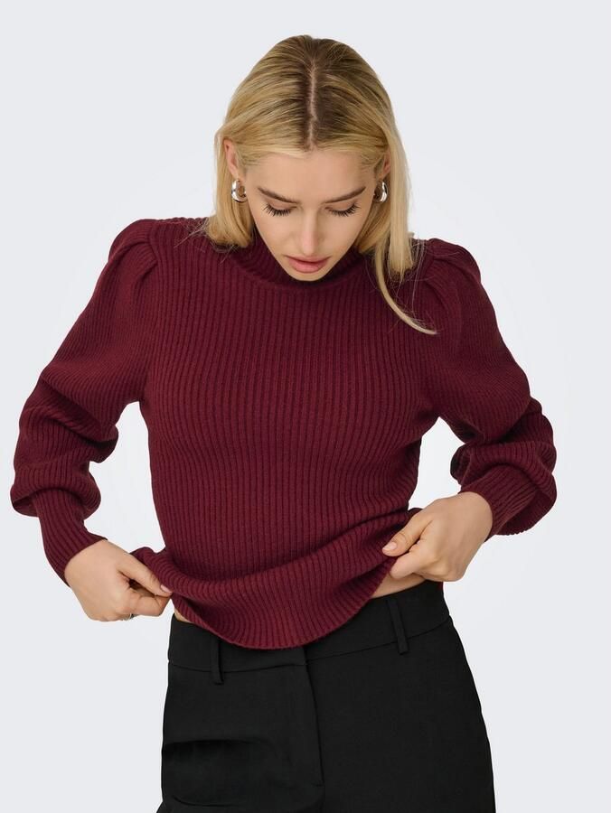 Only Gebreide trui ONLKATIA L S HIGHNECK PULLOVER KNT NOOS - Foto 3