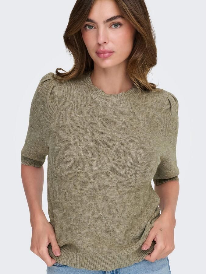 Only Gebreide trui ONLKATIA SS STRUCTURE O-NECK CC KNT - Foto 2