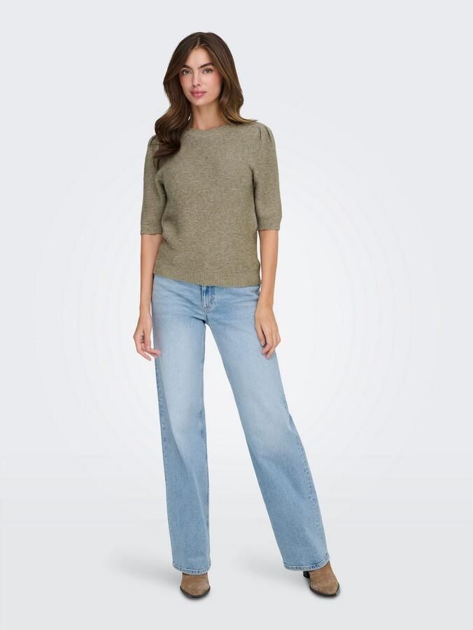 Only Gebreide trui ONLKATIA SS STRUCTURE O-NECK CC KNT - Foto 3