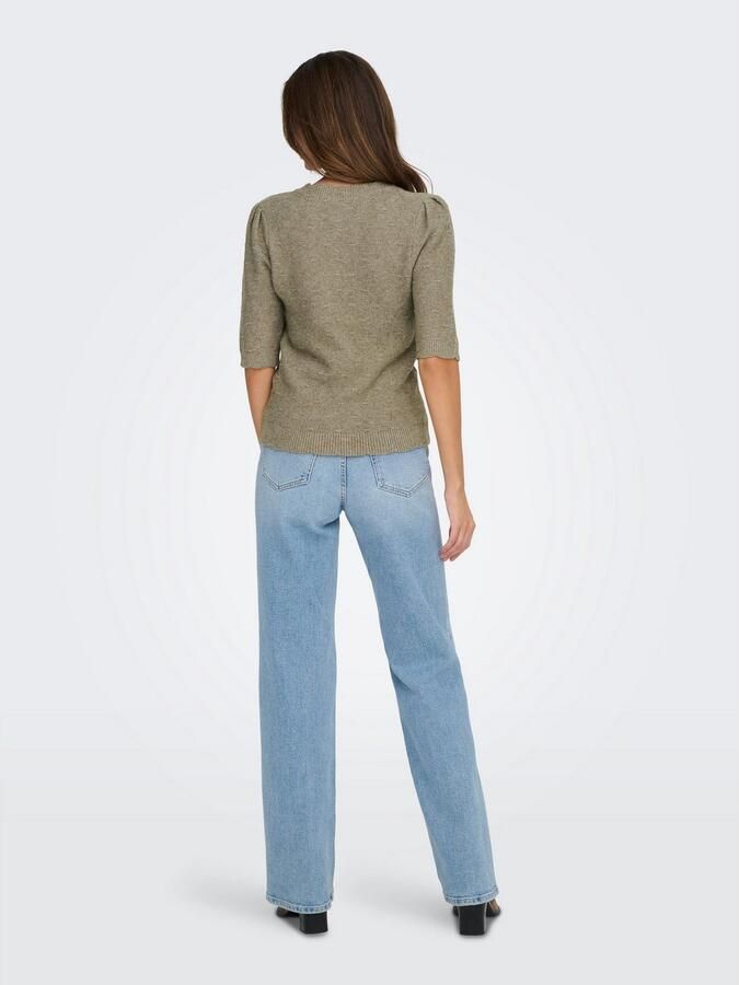 Only Gebreide trui ONLKATIA SS STRUCTURE O-NECK CC KNT - Foto 4