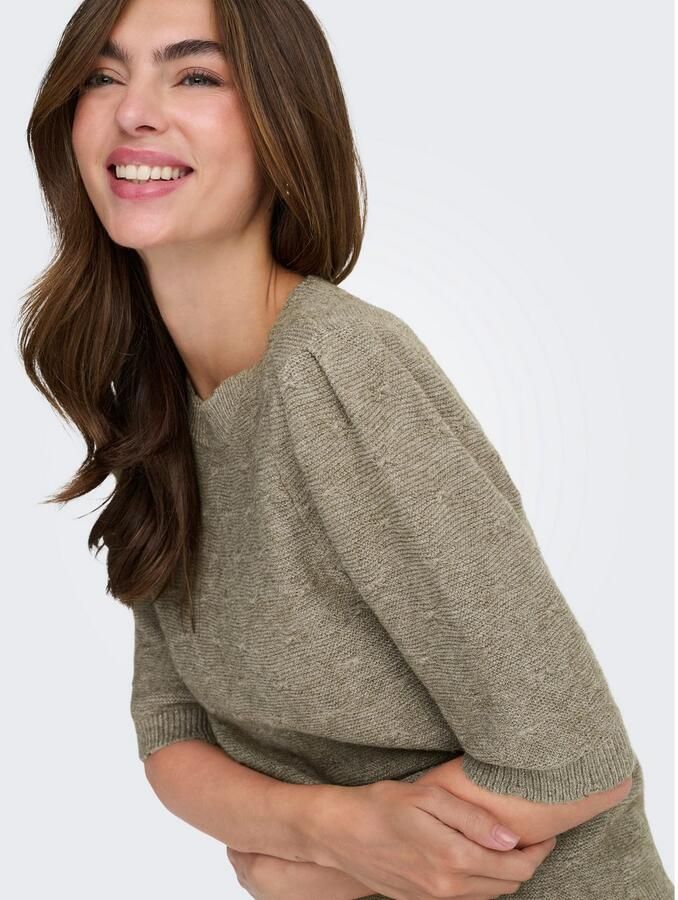 Only Gebreide trui ONLKATIA SS STRUCTURE O-NECK CC KNT