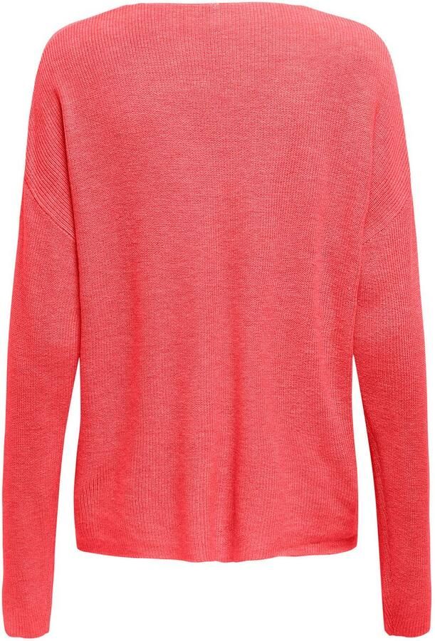 Only Gebreide trui ONLLECIA LIFE LS LOOSE V-NECK CC KNT