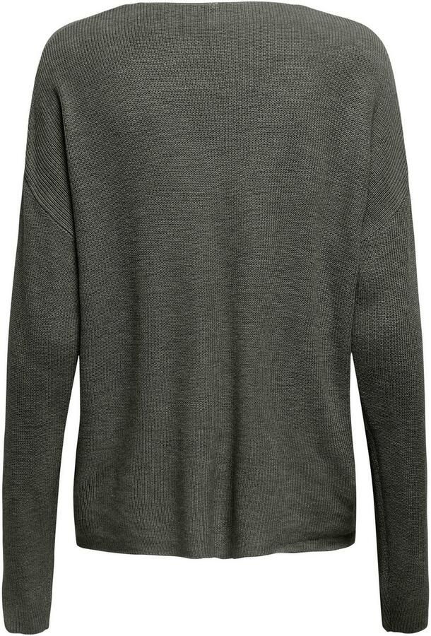 Only Gebreide trui ONLLECIA LIFE LS LOOSE V-NECK CC KNT