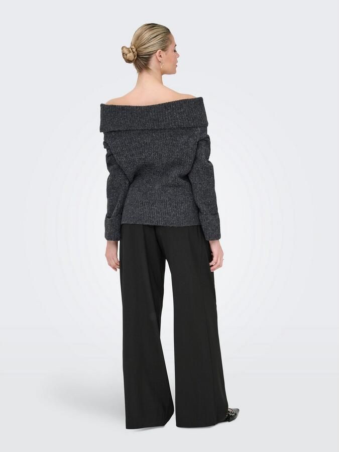 Only Gebreide trui ONLLUNA LS OFF SHOULDER PULLOVER KNT - Foto 4