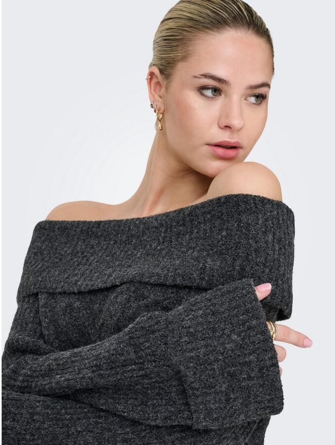 Only Gebreide trui ONLLUNA LS OFF SHOULDER PULLOVER KNT - Foto 2