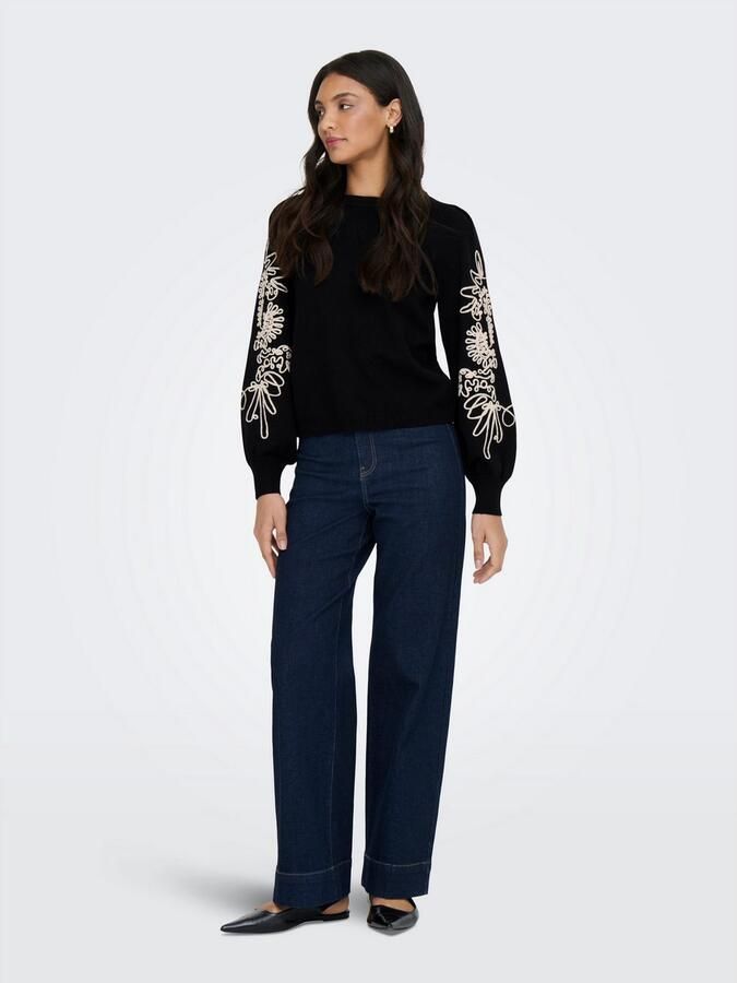 Only Gebreide trui ONLMAGNOLIA LS DETAIL PULLOVER KNT - Foto 4