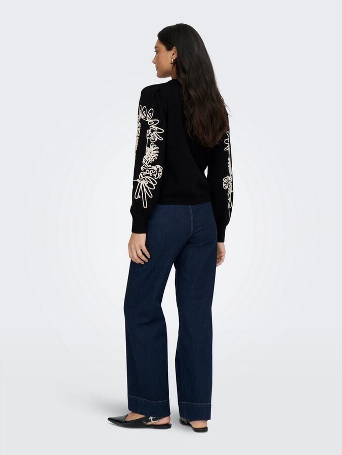 Only Gebreide trui ONLMAGNOLIA LS DETAIL PULLOVER KNT - Foto 3