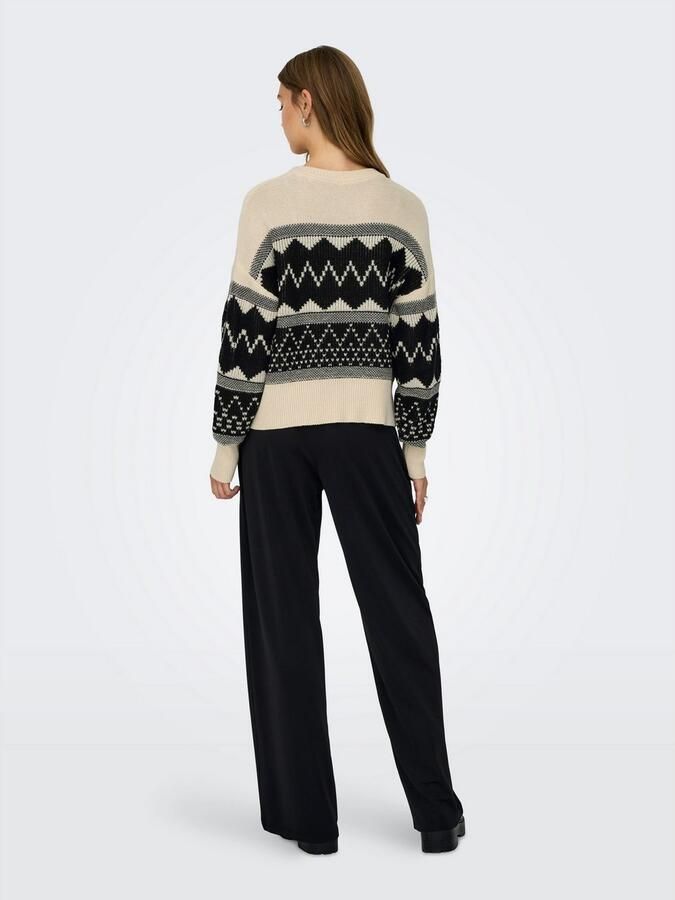 Only Gebreide trui ONLMELINE LS SEQUIN O-NECK KNT - Foto 4