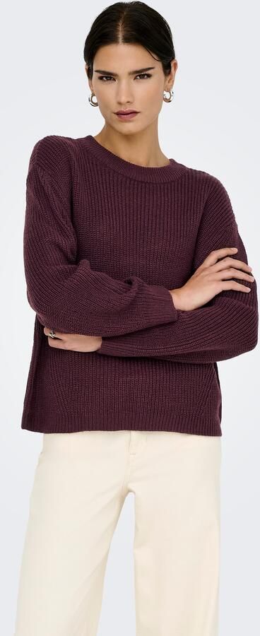 Only Gebreide trui ONLMILOUZ LS RIB PULLOVER KNT NOOS - Foto 6