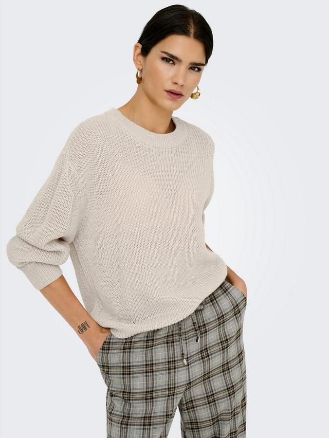 Only Gebreide trui ONLMILOUZ LS RIB PULLOVER KNT NOOS - Foto 3