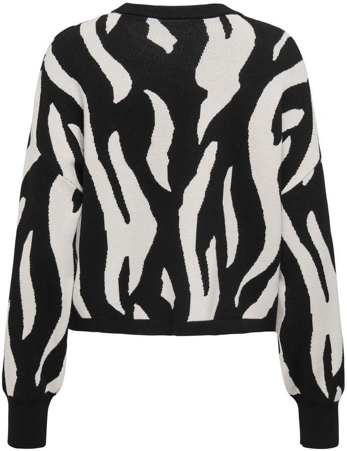Only Gebreide trui ONLMONTANA LS JQ O-NECK CC KNT