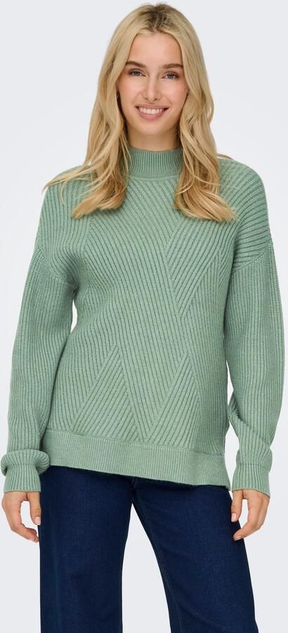 Only Gebreide trui ONLNELI LS HIGHNECK RIB PULLOVER EX KNT - Foto 7