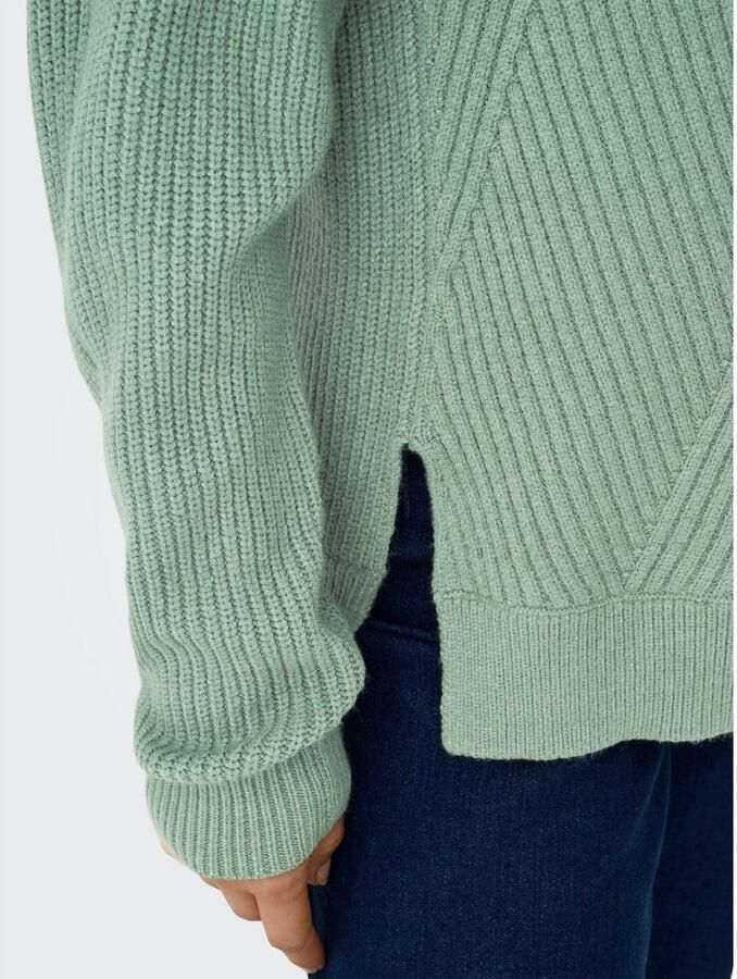 Only Gebreide trui ONLNELI LS HIGHNECK RIB PULLOVER EX KNT
