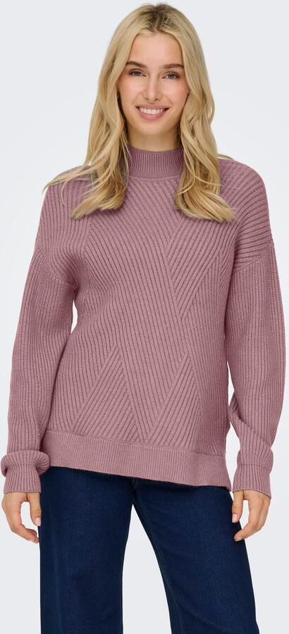 Only Gebreide trui ONLNELI LS HIGHNECK RIB PULLOVER EX KNT - Foto 8