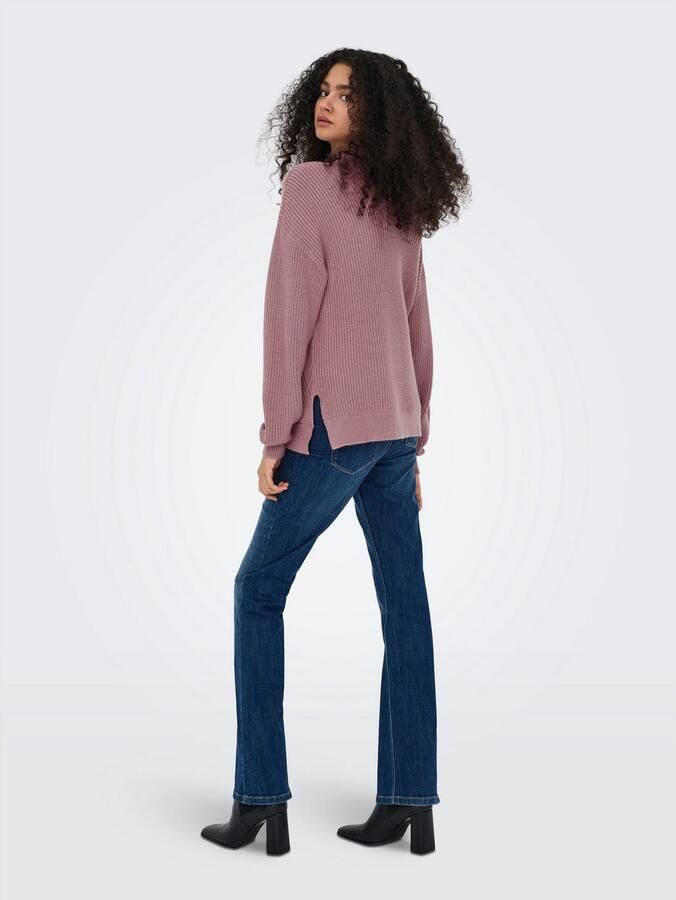 Only Gebreide trui ONLNELI LS HIGHNECK RIB PULLOVER EX KNT - Foto 6