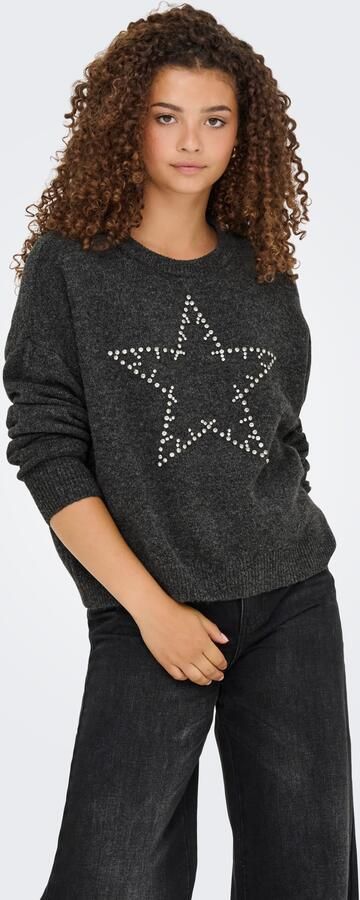 Only Gebreide trui ONLRENATA LS O-NECK BLING KNT - Foto 6