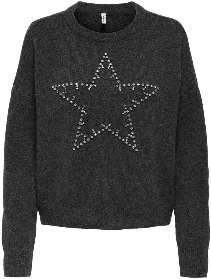 Only Gebreide trui ONLRENATA LS O-NECK BLING KNT - Foto 2