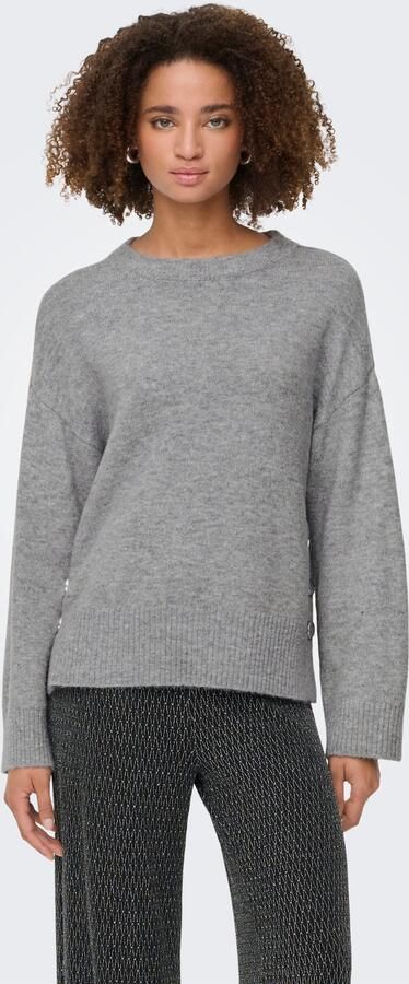 Only Gebreide trui ONLRENE LIFE LS BUTTON O-NECK CC KNT - Foto 6