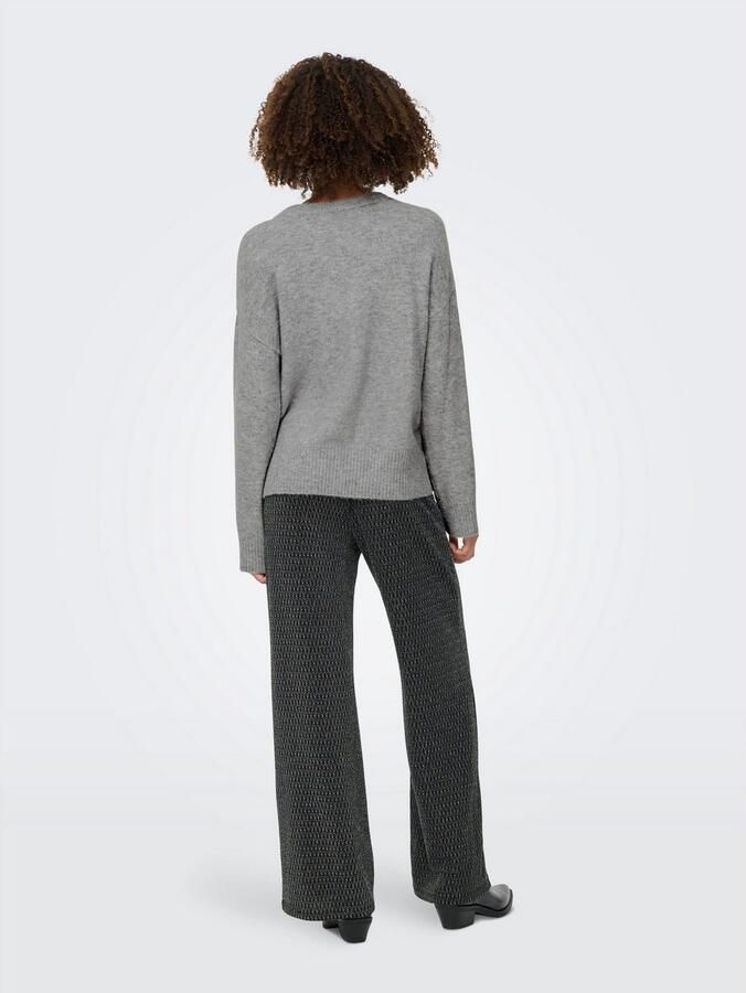 Only Gebreide trui ONLRENE LIFE LS BUTTON O-NECK CC KNT - Foto 4