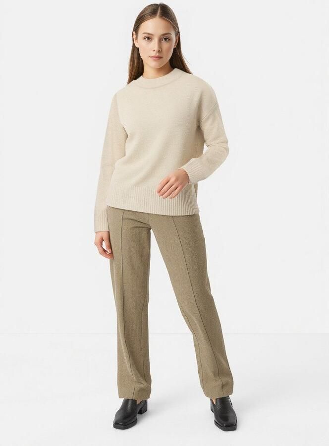 Only Gebreide trui ONLRENE LIFE LS BUTTON O-NECK CC KNT - Foto 6