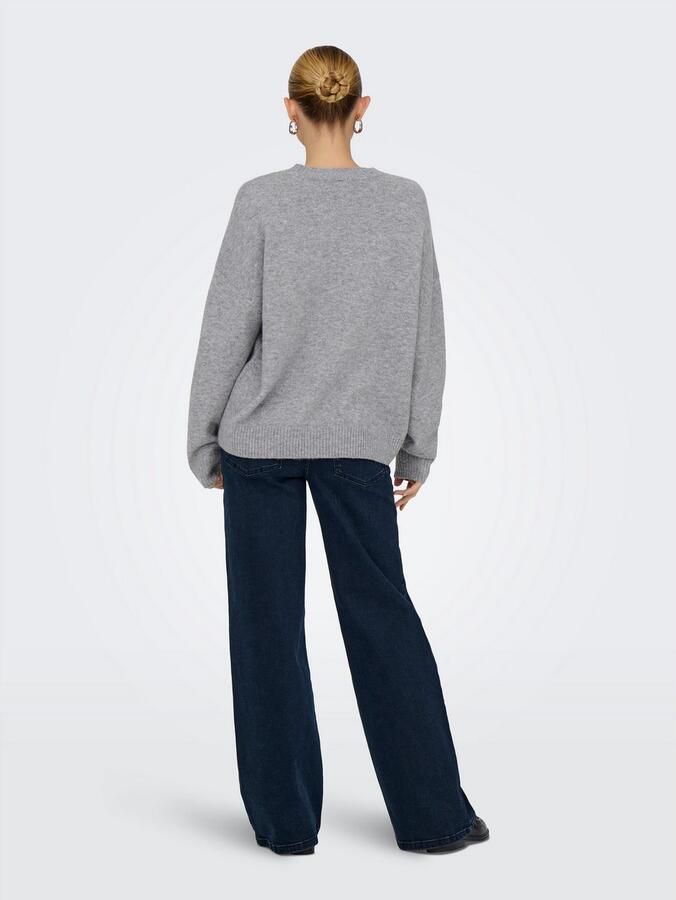 Only Gebreide trui ONLRENE LIFE LS O-NECK CC KNT - Foto 3