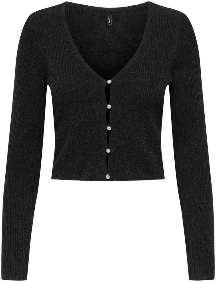 Only Gebreide trui ONLRICA LIFE LS VNECK PEARLCARD KNT