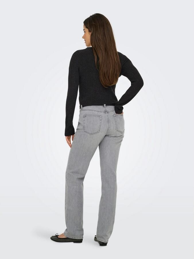 Only Gebreide trui ONLRICA LIFE LS VNECK PEARLCARD KNT - Foto 5