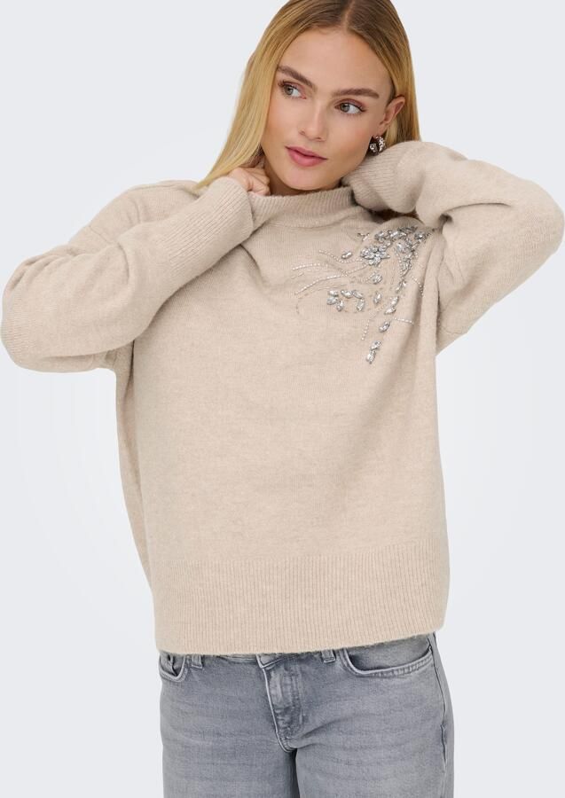 Only Gebreide trui ONLRIVA LS HIGH NECK EMB PULLOVER EX KNT - Foto 6