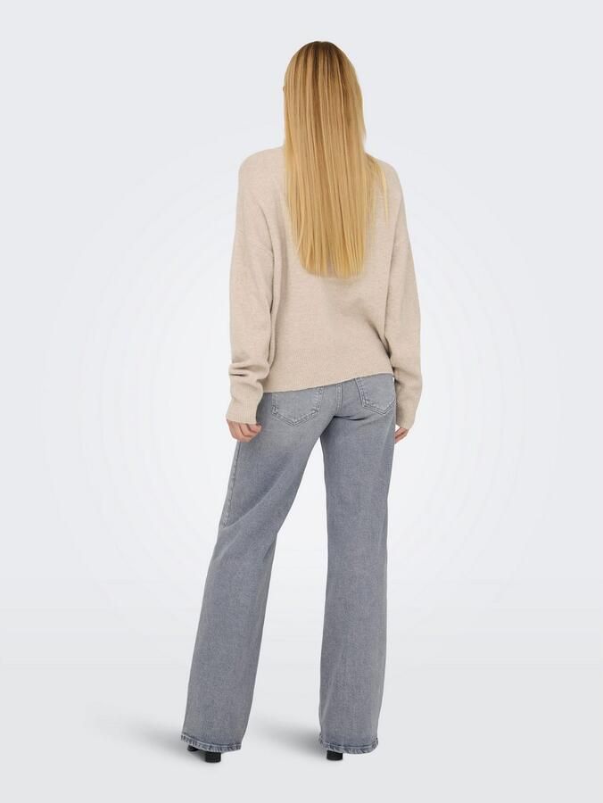 Only Gebreide trui ONLRIVA LS HIGH NECK EMB PULLOVER EX KNT - Foto 3