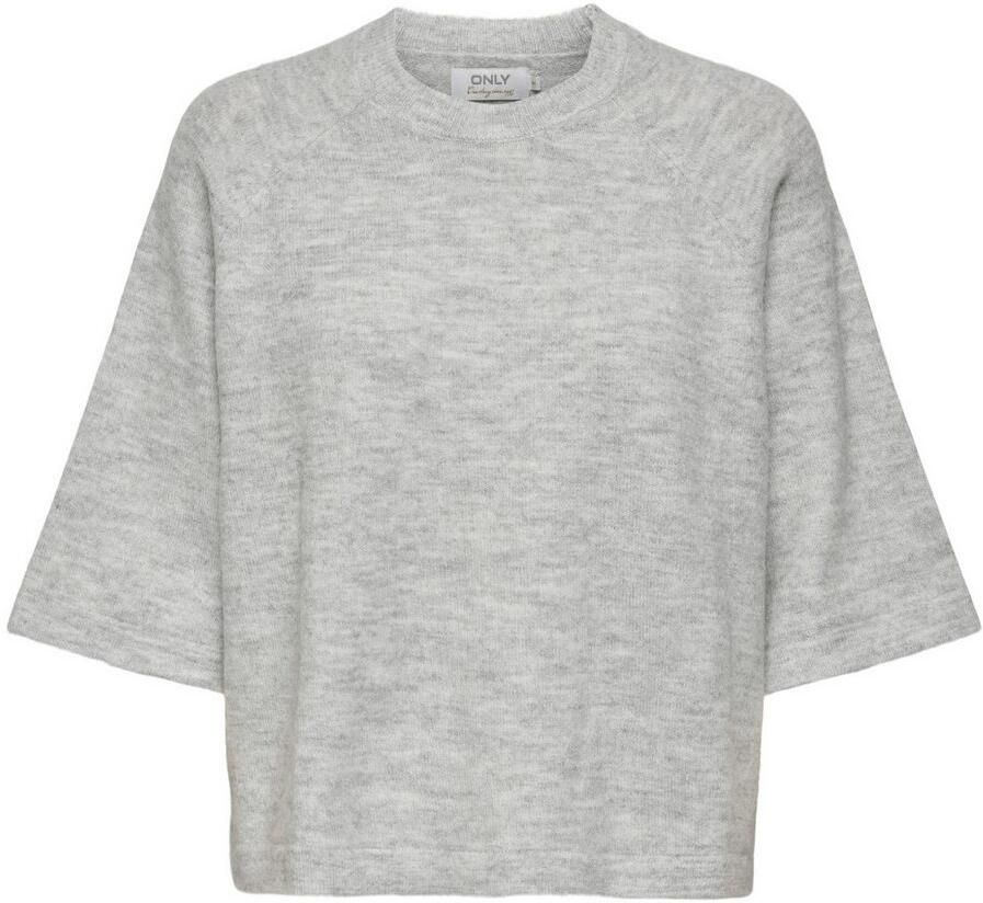 Only Simoni Pullover Licht Grijs Melange Gray Dames - Foto 2