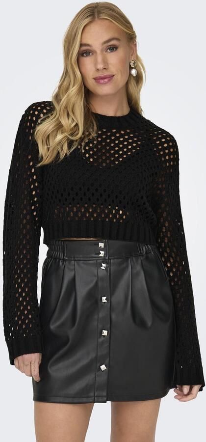 Only Gebreide trui ONLSMILLA SHORT PULLOVER L S KNT NOOS - Foto 7