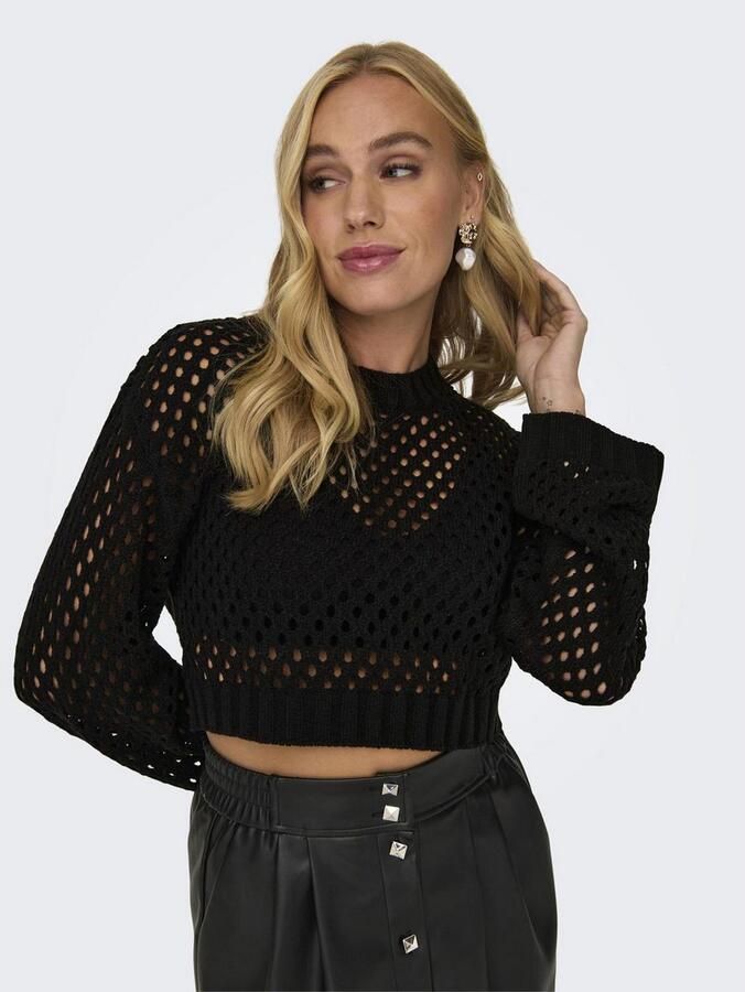 Only Gebreide trui ONLSMILLA SHORT PULLOVER L S KNT NOOS - Foto 5