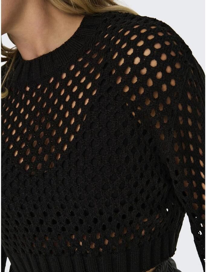 Only Gebreide trui ONLSMILLA SHORT PULLOVER L S KNT NOOS - Foto 4