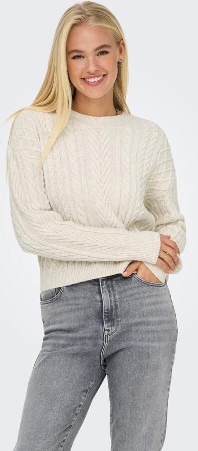 Only Gebreide trui ONLSOFIE LS CABEL PULLOVER EX KNT - Foto 6