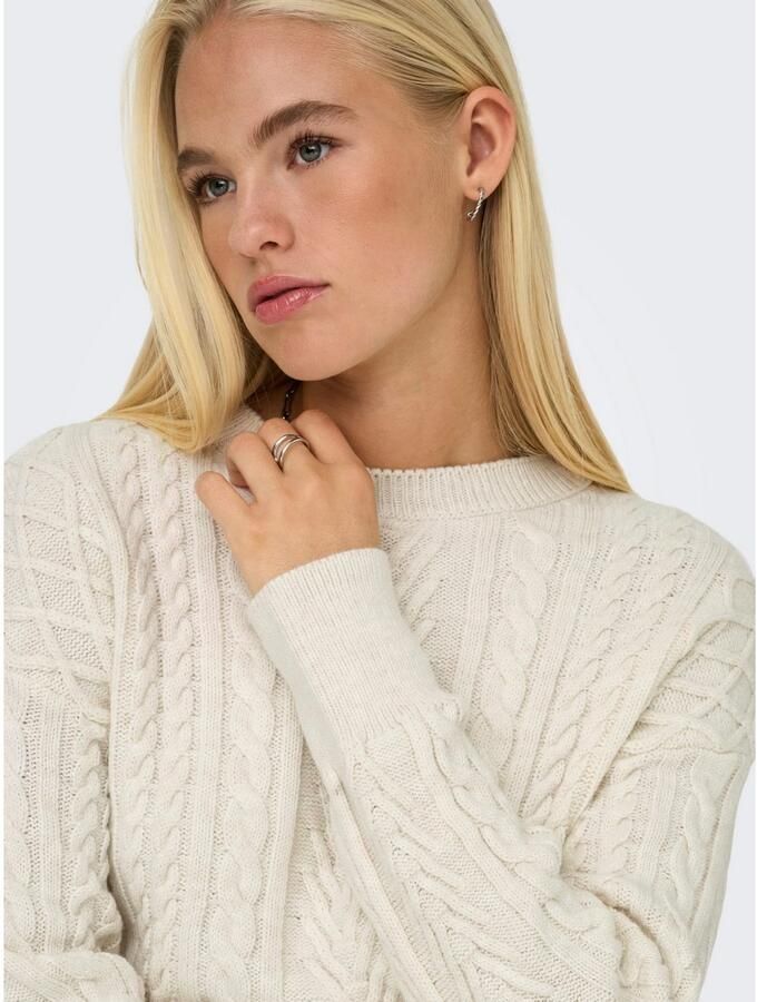 Only Gebreide trui ONLSOFIE LS CABEL PULLOVER EX KNT