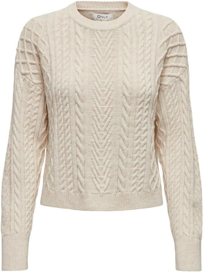 Only Gebreide trui ONLSOFIE LS CABEL PULLOVER EX KNT - Foto 5