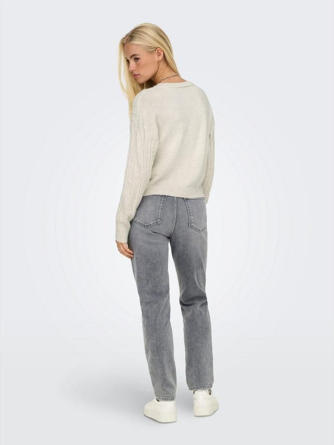 Only Gebreide trui ONLSOFIE LS CABEL PULLOVER EX KNT - Foto 4