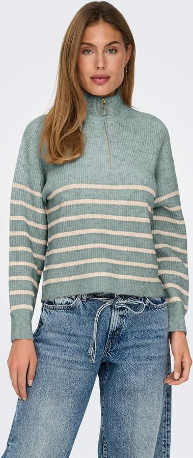 Only Gebreide trui ONLTOKYO L S ZIP PULLOVER KNT NOOS - Foto 3