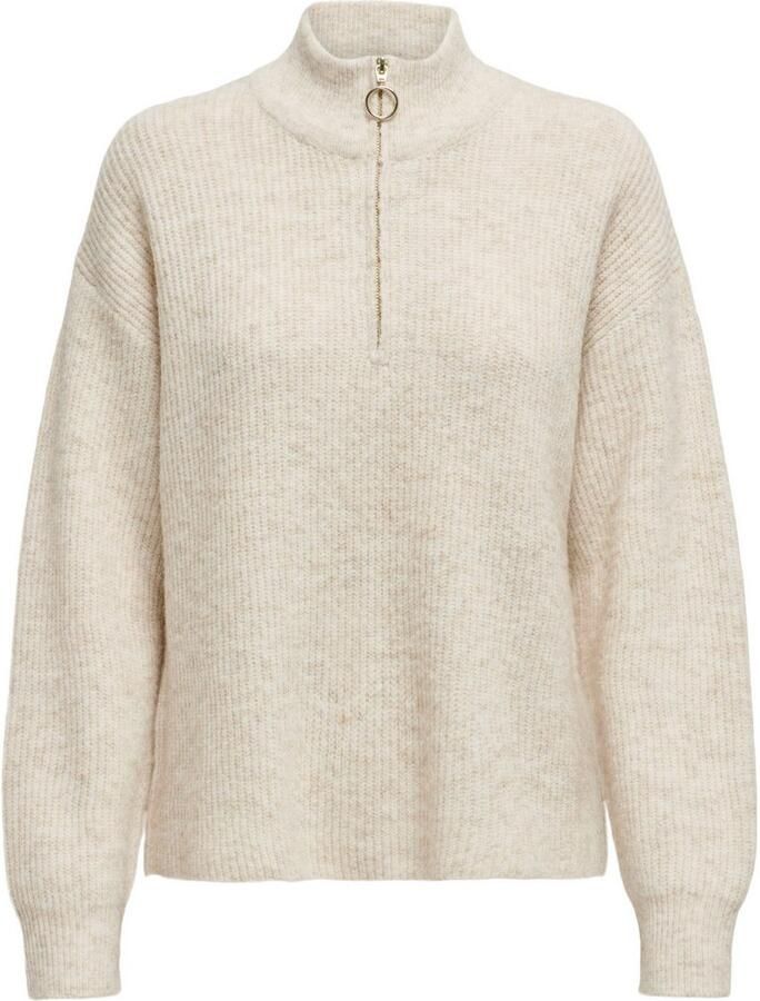 Only Gebreide trui ONLTOKYO SOLID L S ZIP PULLOVER KNT NOOS - Foto 2