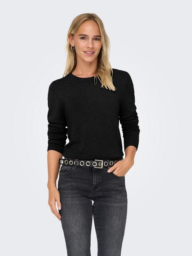 Only Gebreide trui ONLVENICE LIFE LS ONECK PULLOVER KNT NCA - Foto 2
