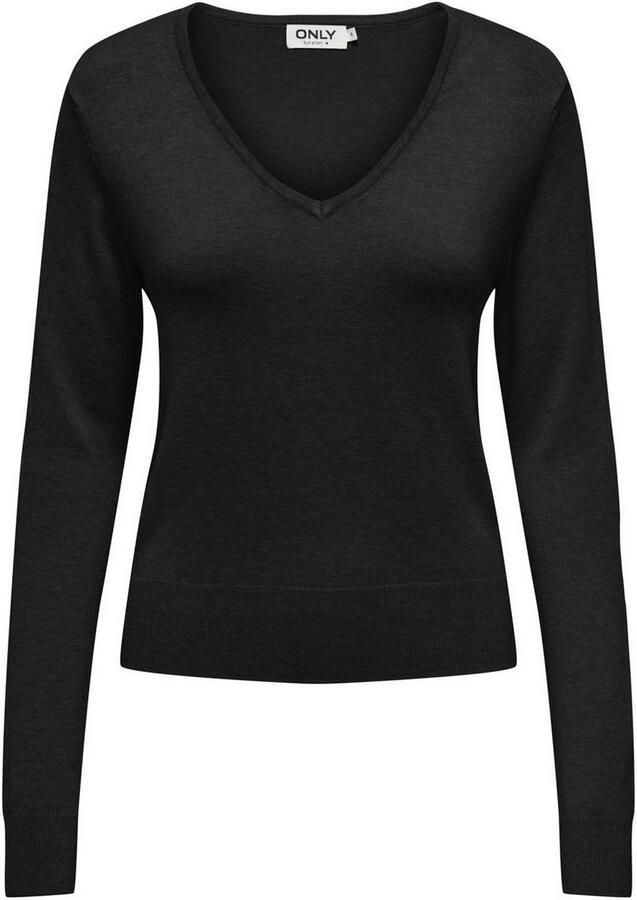 Only Gebreide trui ONLVENICE LIFE LS VNECK PULLOVER KNT NCA - Foto 5