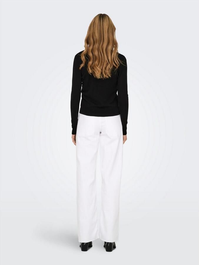 Only Gebreide trui ONLVENICE LIFE LS VNECK PULLOVER KNT NCA - Foto 3