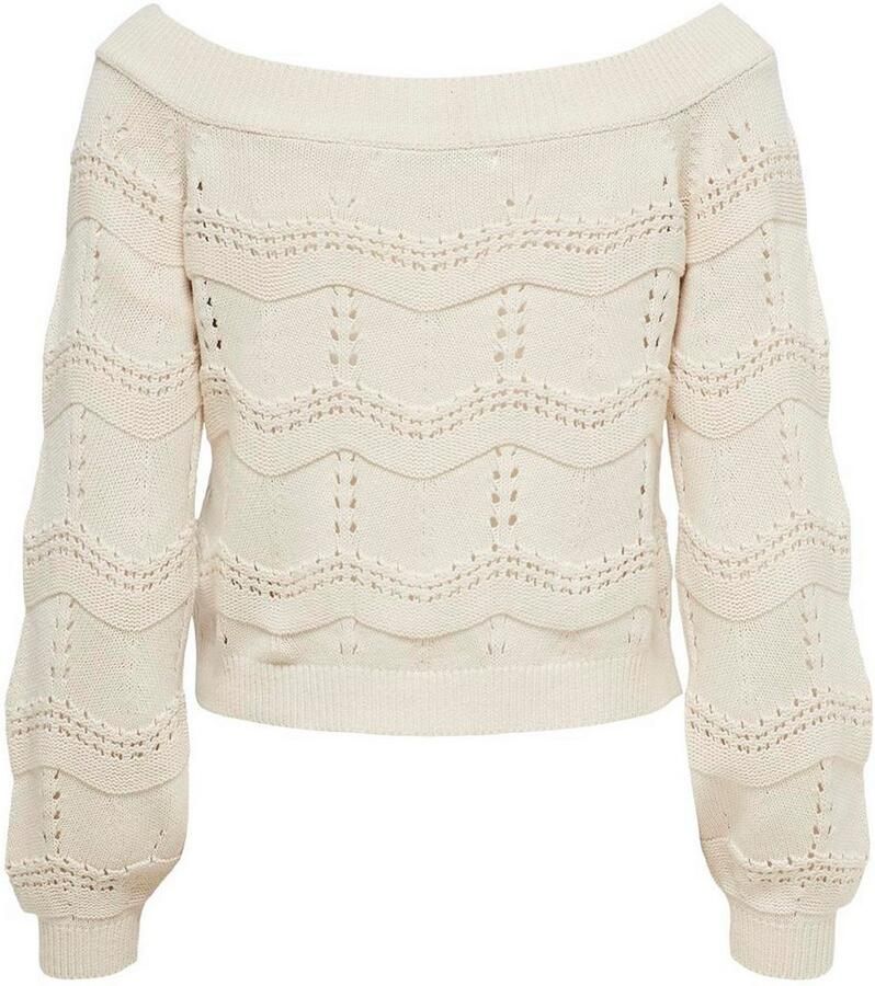 Only Korte gebreide pullover van katoenmix model 'VILDA LIFE'