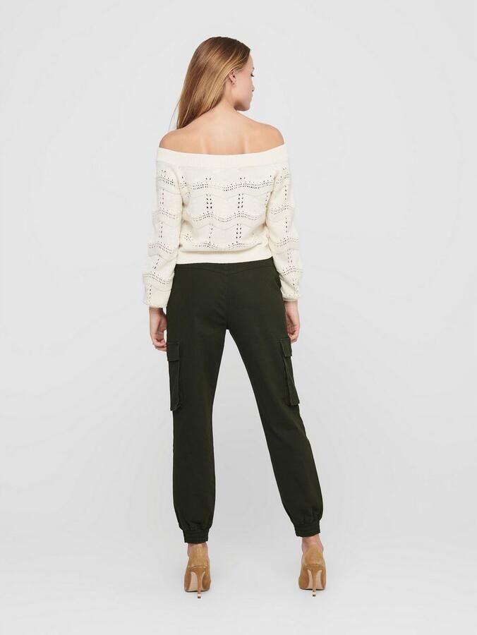 Only Korte gebreide pullover van katoenmix model 'VILDA LIFE' - Foto 4