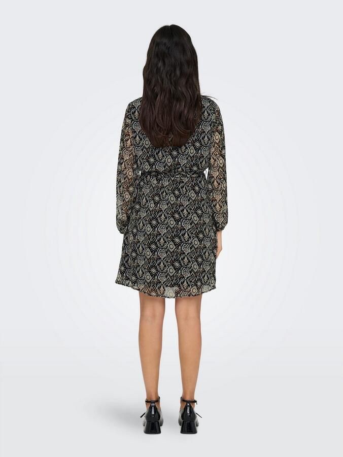 Only Gedessineerde jurk ONLCERA 3 4 SHORT DRESS WVN NOOS - Foto 4