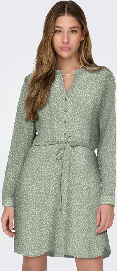 Only Gedessineerde jurk ONLCORY LIFE L S V-NECK TUNIC WVN NOOS - Foto 3