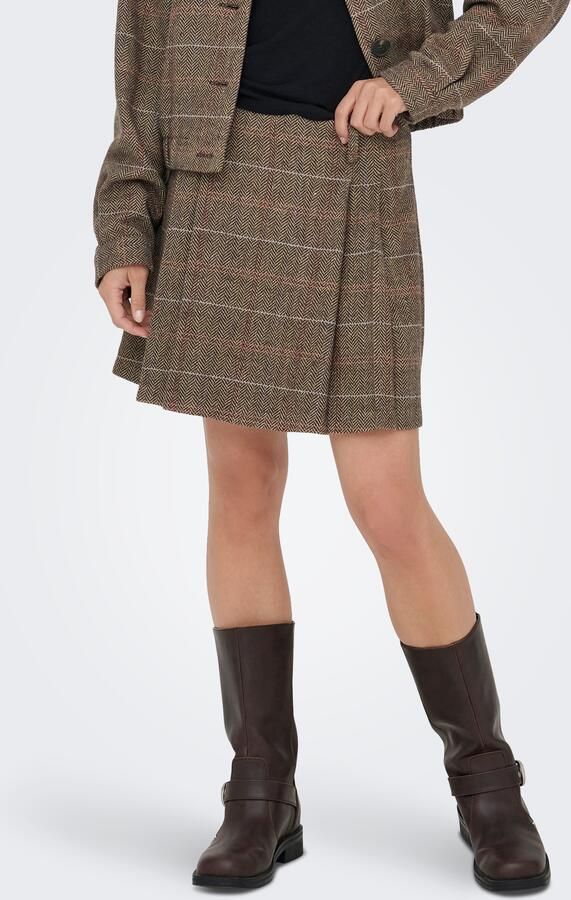 Only Geruite rok ONLRICCA LIFE CHECK MW SKIRT OTW - Foto 6