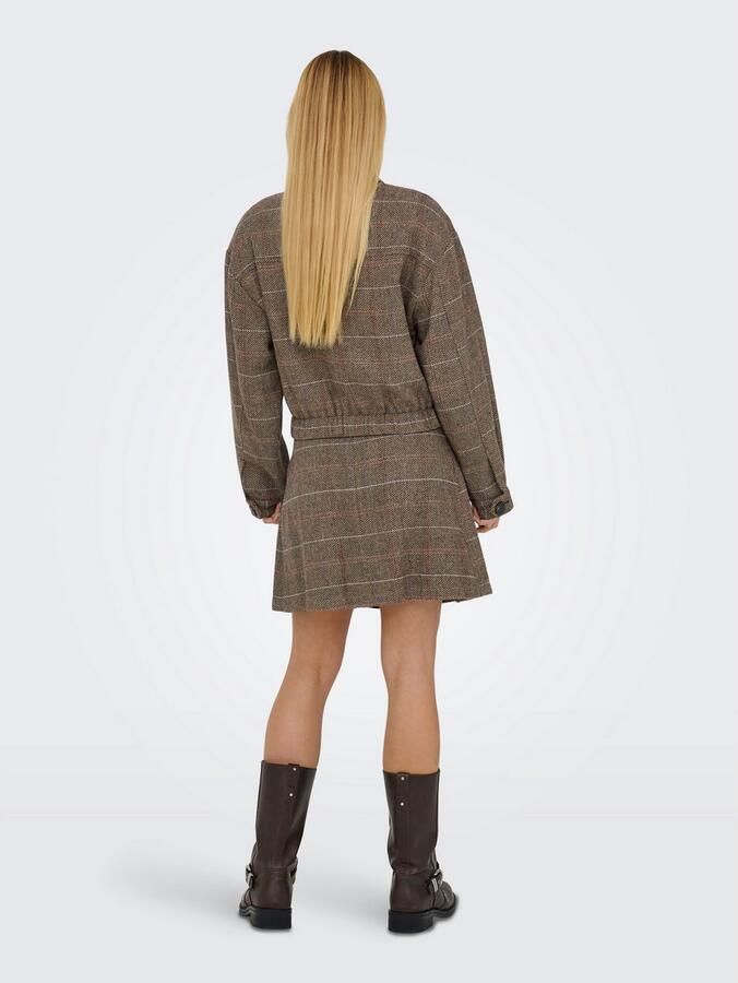 Only Geruite rok ONLRICCA LIFE CHECK MW SKIRT OTW - Foto 4