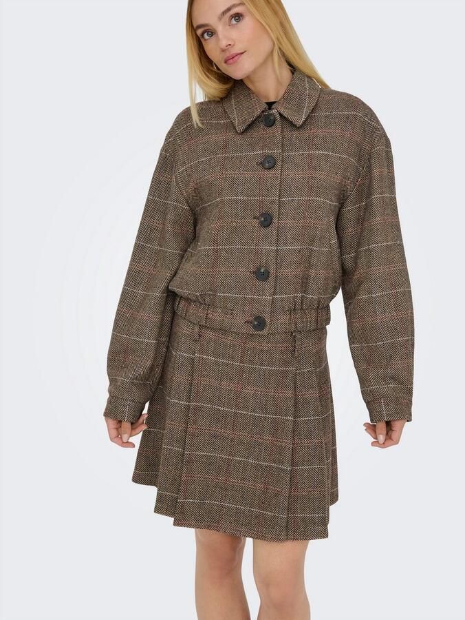 Only Geruite rok ONLRICCA LIFE CHECK MW SKIRT OTW - Foto 5
