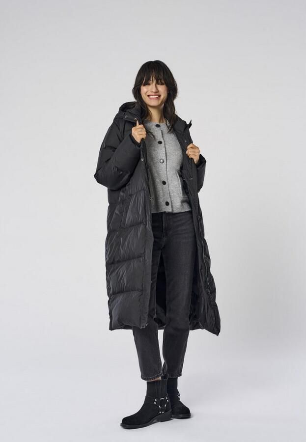 Only Lange regular fit donsjas met aangenaaide capuchon model 'ALICE' - Foto 4